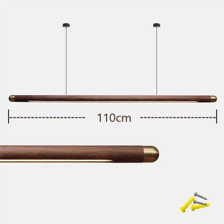 WOOD KITCHEN LINEAR PENDANT LIGHTING | CLGHLIN54