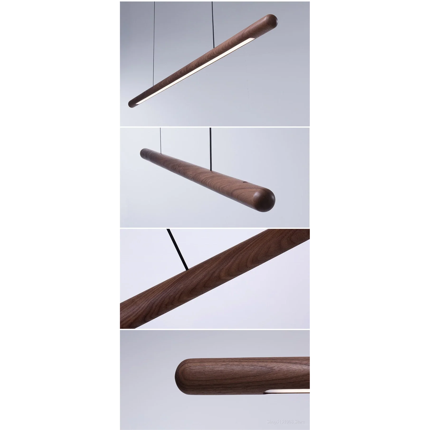 WOOD KITCHEN LINEAR PENDANT LIGHTING | CLGHLIN54