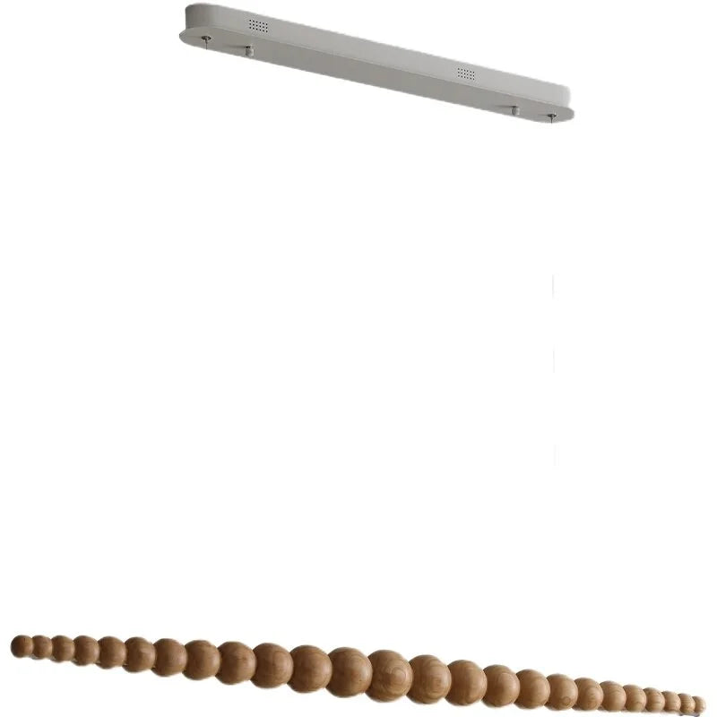 WOODEN BEADS BAR PENDANT LIGHTING | CL78203