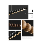 WOODEN BEADS BAR PENDANT LIGHTING | CL78203