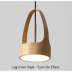 WOODEN-INSPIRED PENDANT LAMP