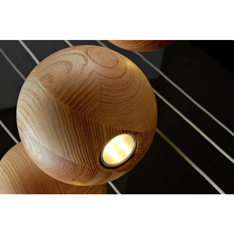 WOODEN SPHERE PENDANT LIGHTS | CL88552M