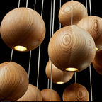 WOODEN SPHERE PENDANT LIGHTS | CL88552M